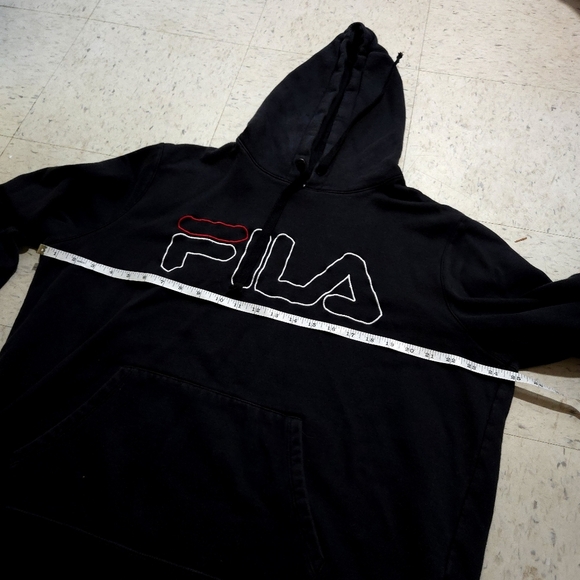 FILA | Men's Black Hoodie - Picture 9 of 10